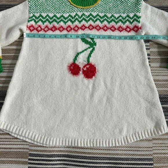 Free People Women's Cherry Heart Sweater Dress Soft Knit Cozy Multicolor Size XS - Picture 12 of 13